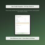 Discipline Style Profile — sample exercise page