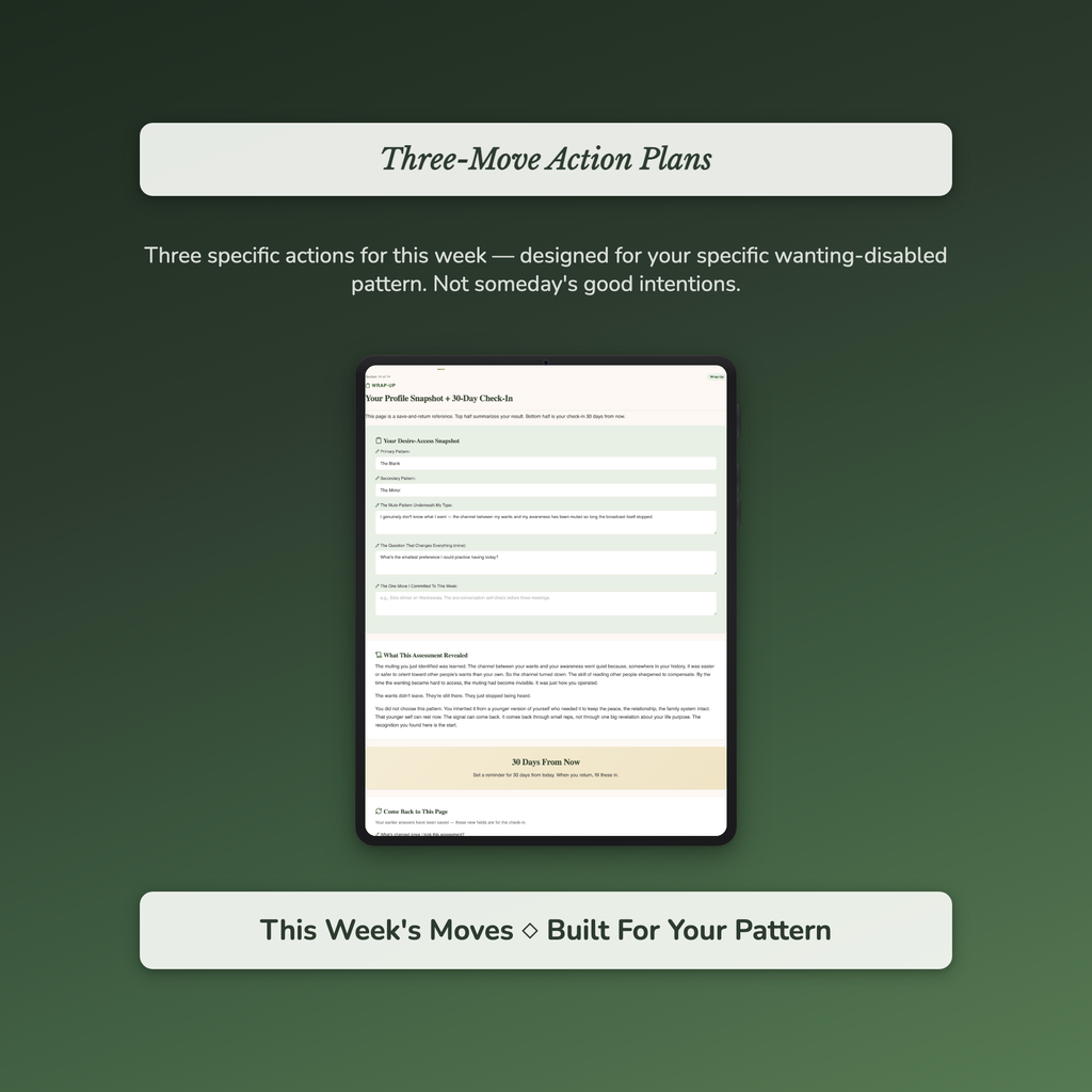 People Pleasing Quiz — sample exercise page