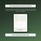 Social Battery Profile — sample exercise page