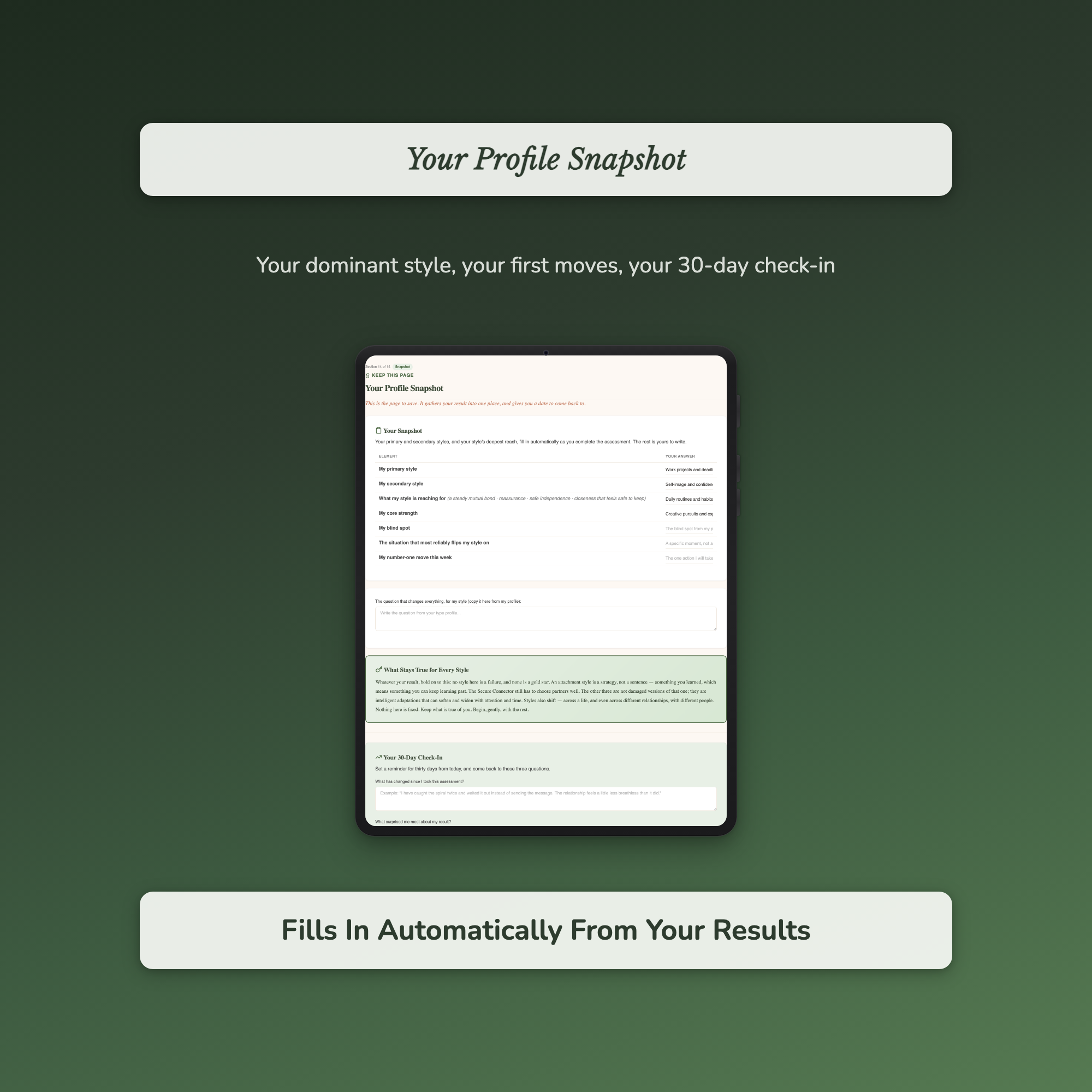 Attachment Style Quiz & Workbook – How You Reach Closeness – Interactive Self-Assessment