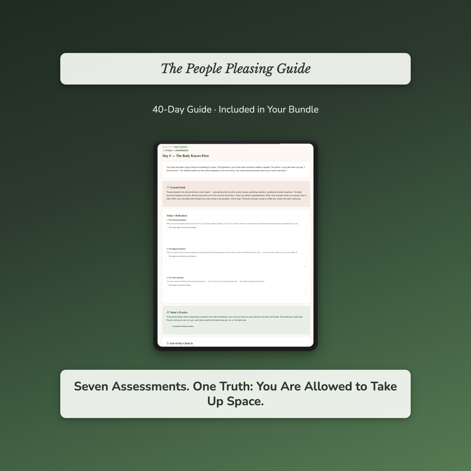 People Pleasing Bundle – Stop Saying Yes When You Mean No – Interactive Digital Bundle