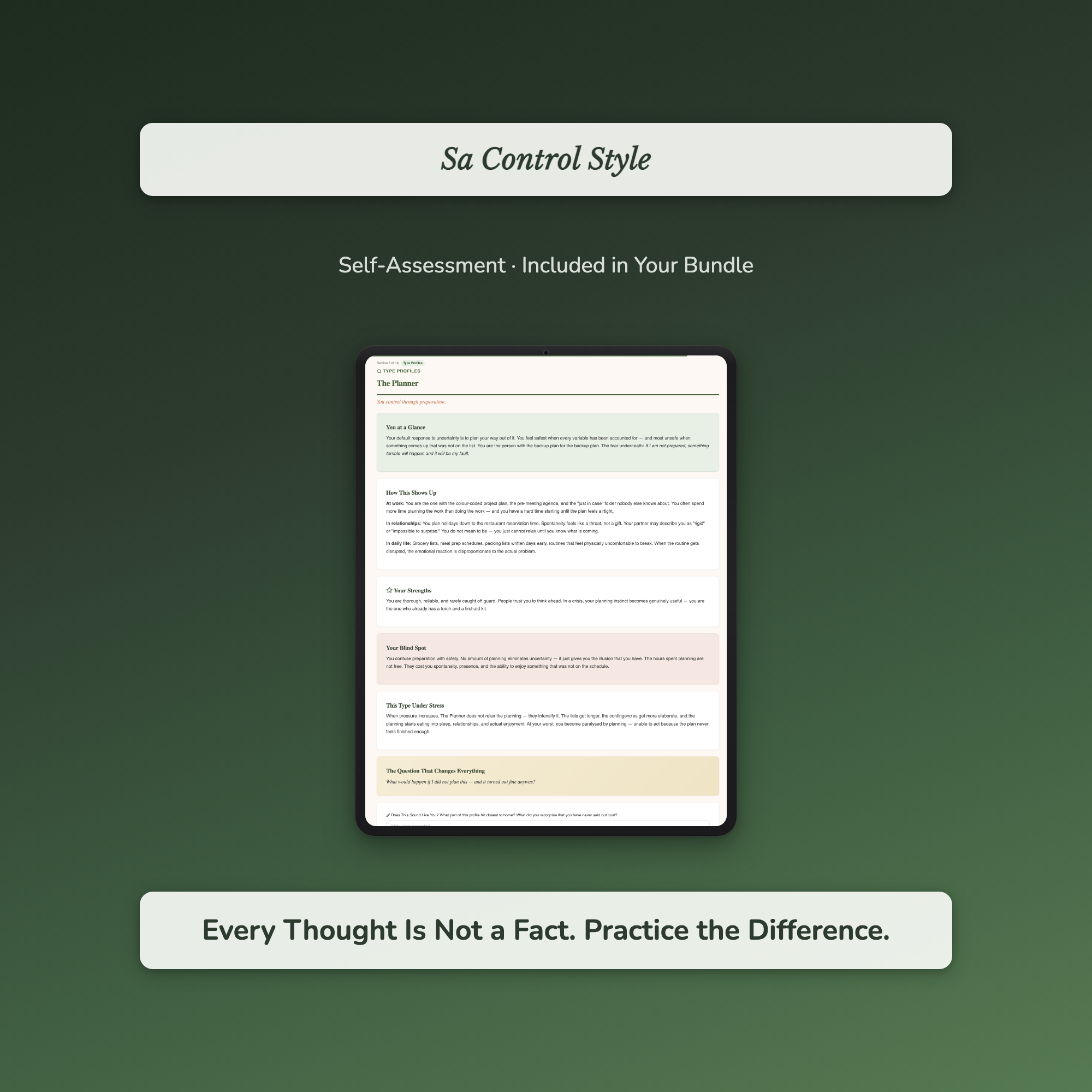 Overthinking Workbook Bundle – Why Can't I Stop Spiraling at 3am – Interactive Digital Bundle