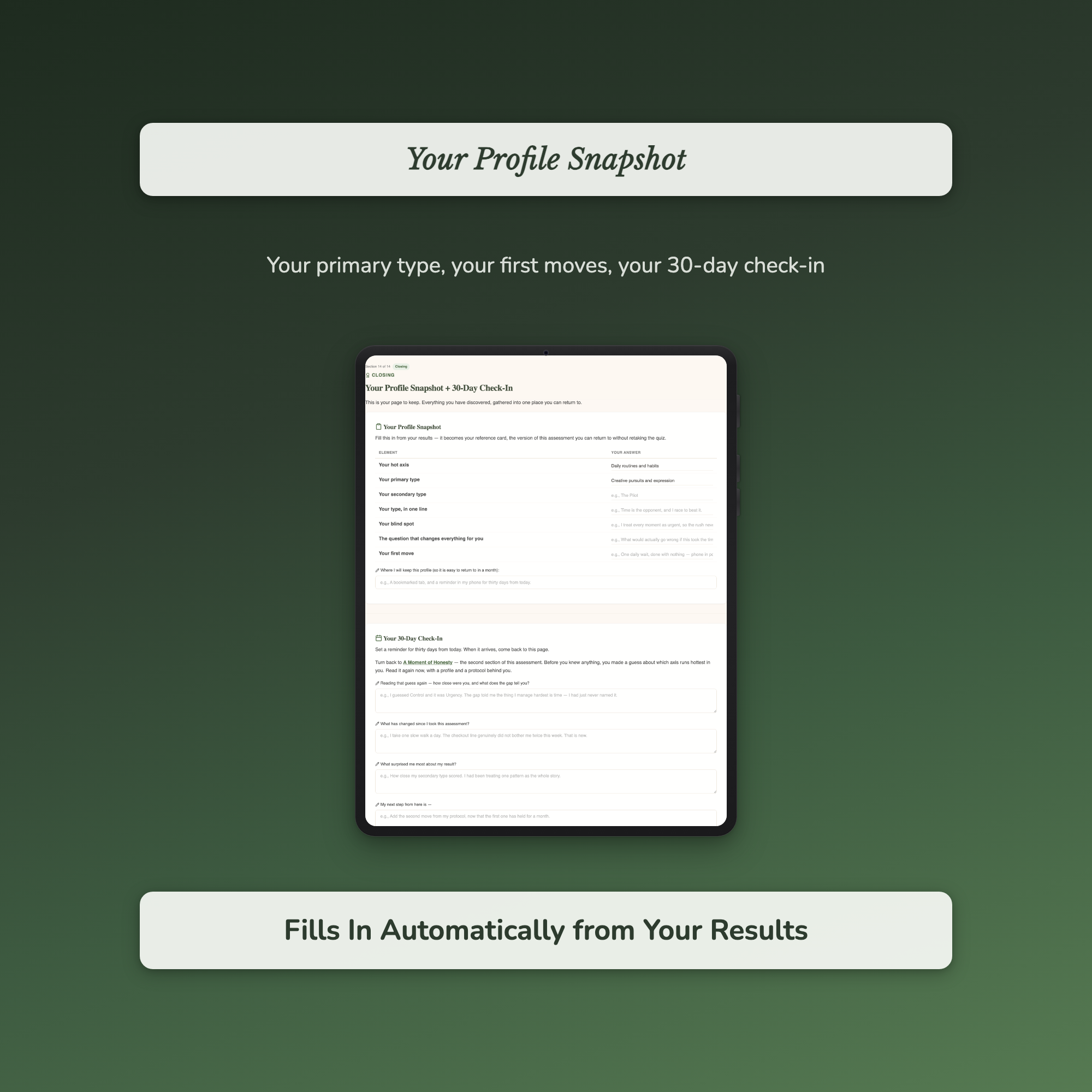 Type A Quiz & Workbook – Which Axis Runs Hottest in You? – Interactive Self-Assessment
