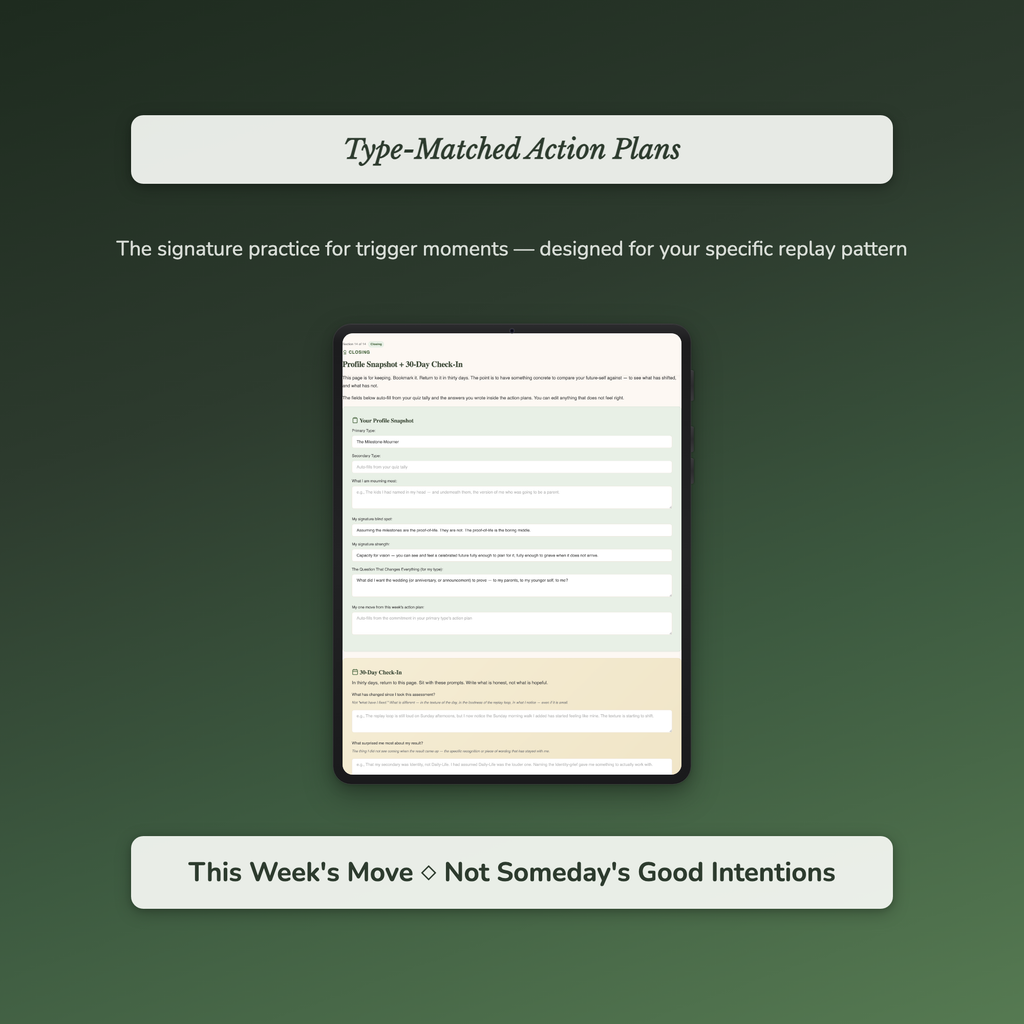 Grief Quiz — sample exercise page