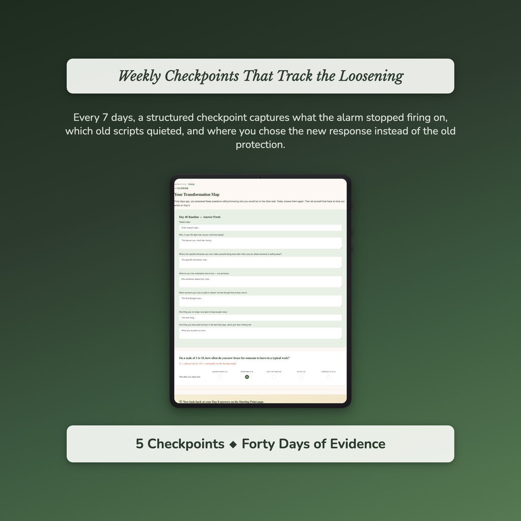 Fear of Abandonment Workbook & 40-Day Guide — sample exercise page