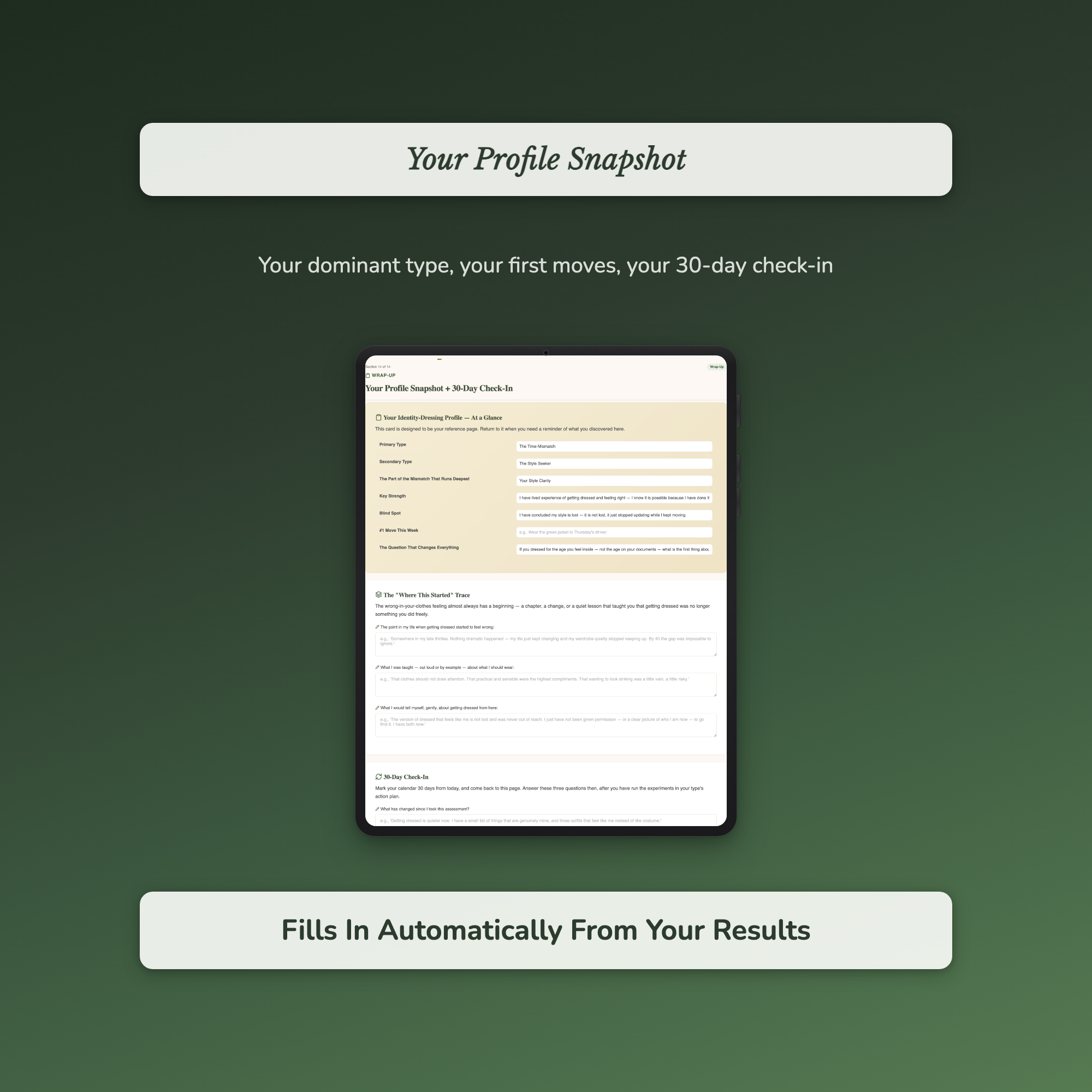 Style Quiz & Workbook – Why Your Clothes Don't Feel Like You – Interactive Self-Assessment