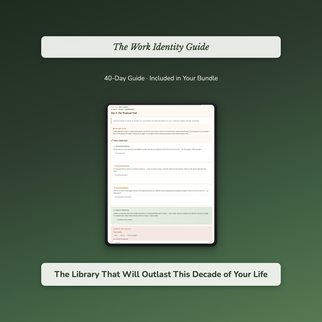 Identity Workbook Bundle – Who Am I Without My Role? – Interactive Digital Bundle