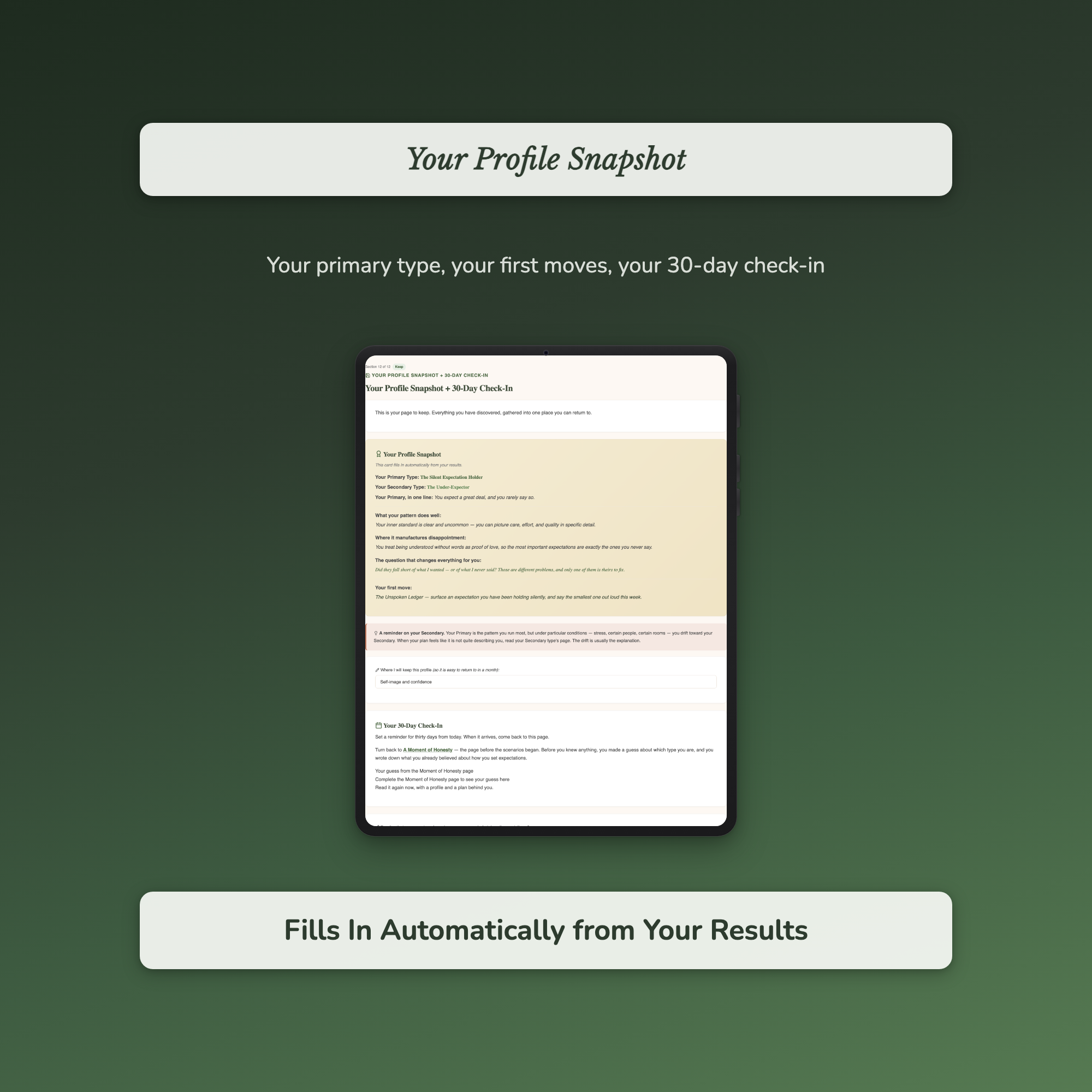 Expectations Quiz & Workbook – Are They Too High? – Interactive Self-Assessment
