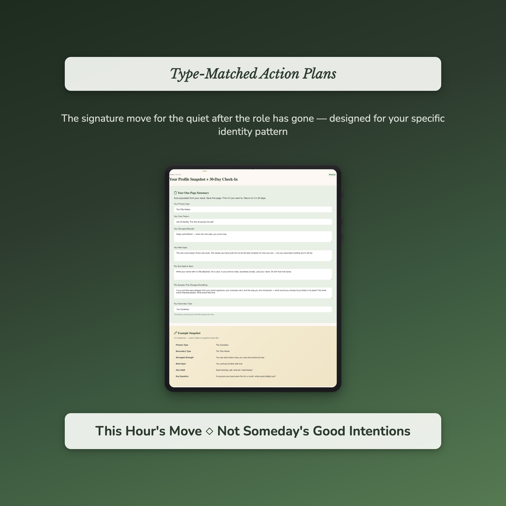 Midlife Crisis Quiz — sample exercise page