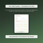 Distraction Profile — sample exercise page