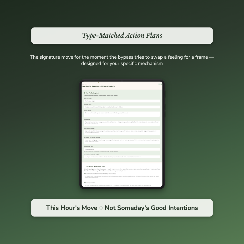 Shadow Work Quiz — sample exercise page