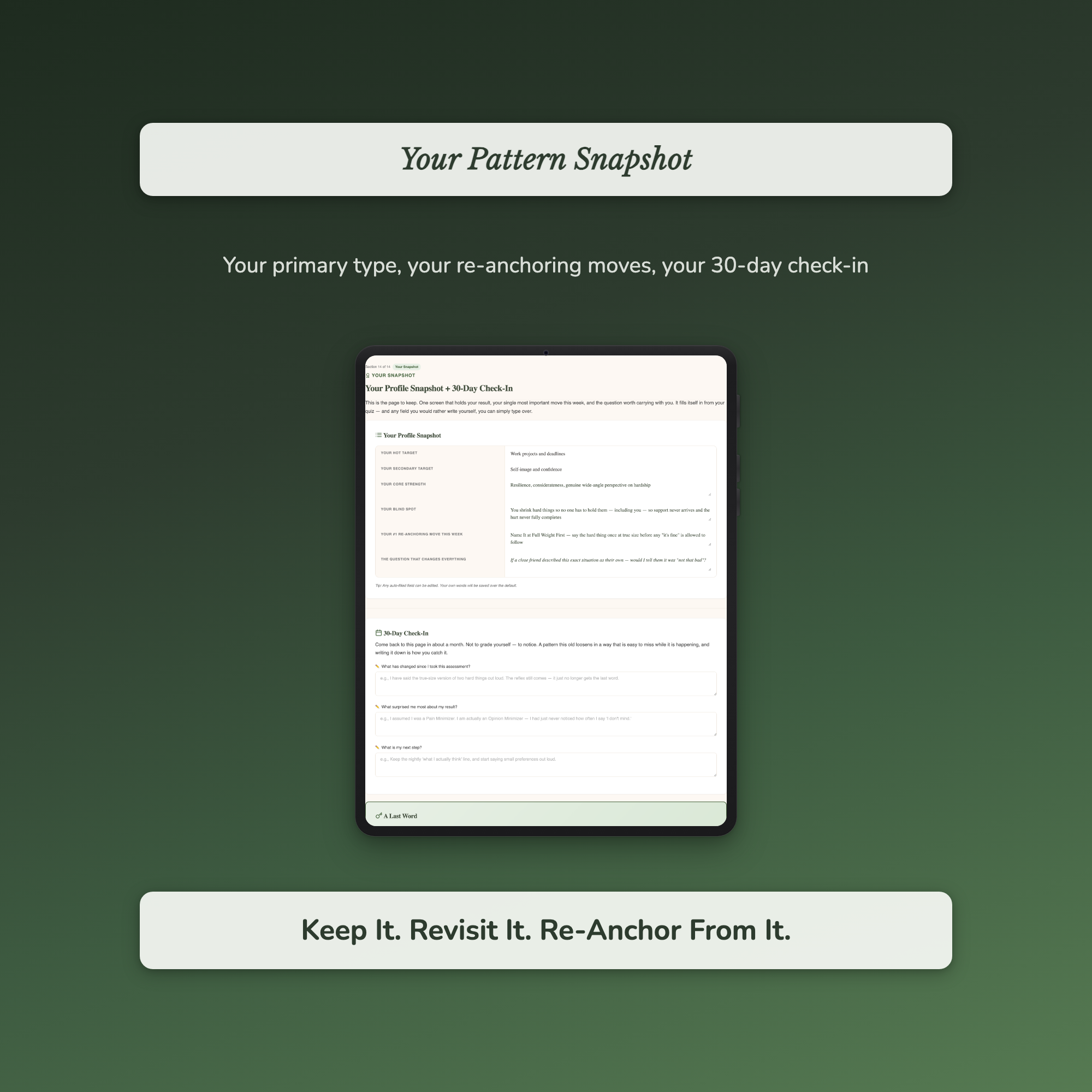Minimizing Quiz & Workbook – Why Do I Keep Saying I'm Fine? – Interactive Self-Assessment