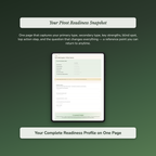 Life Pivot Readiness Profile — sample exercise page