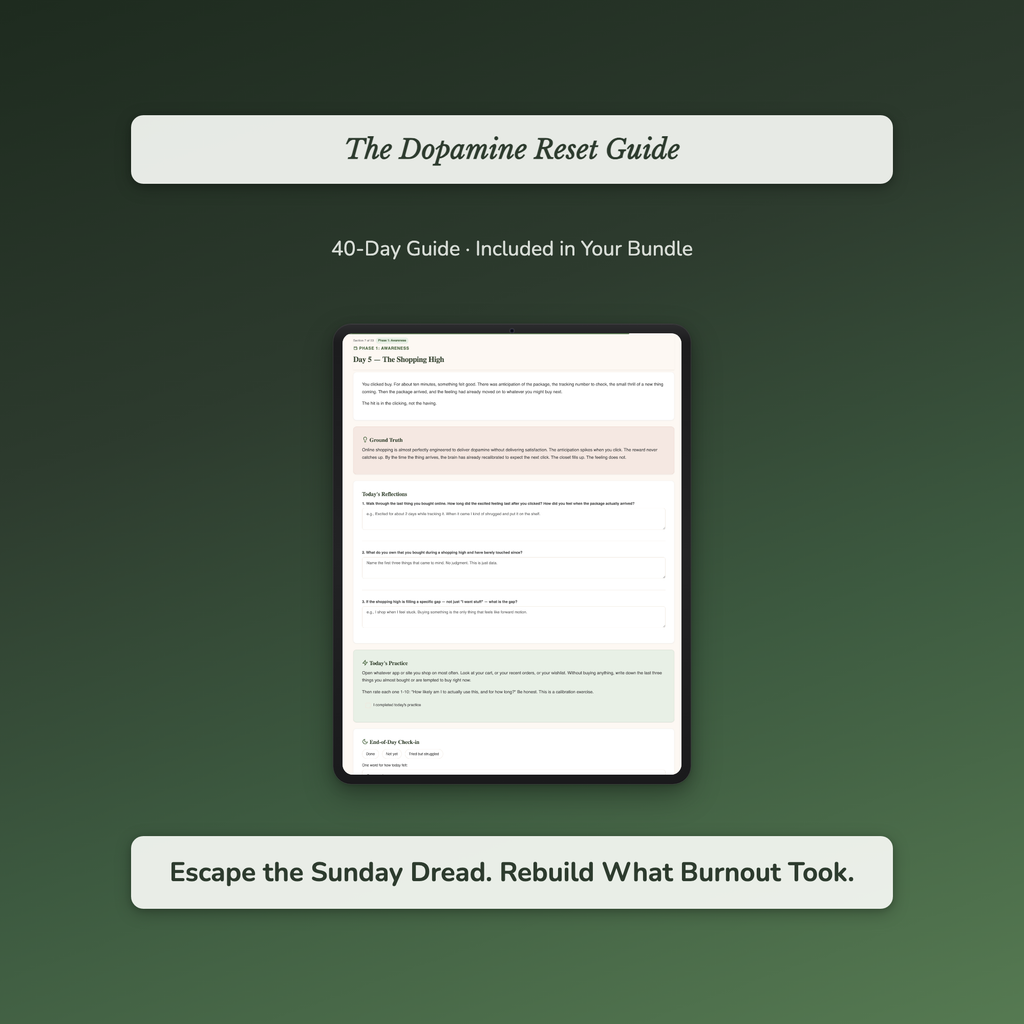 Burnout Recovery Bundle – From "I'm Fine" to Real Energy – Interactive Digital Bundle