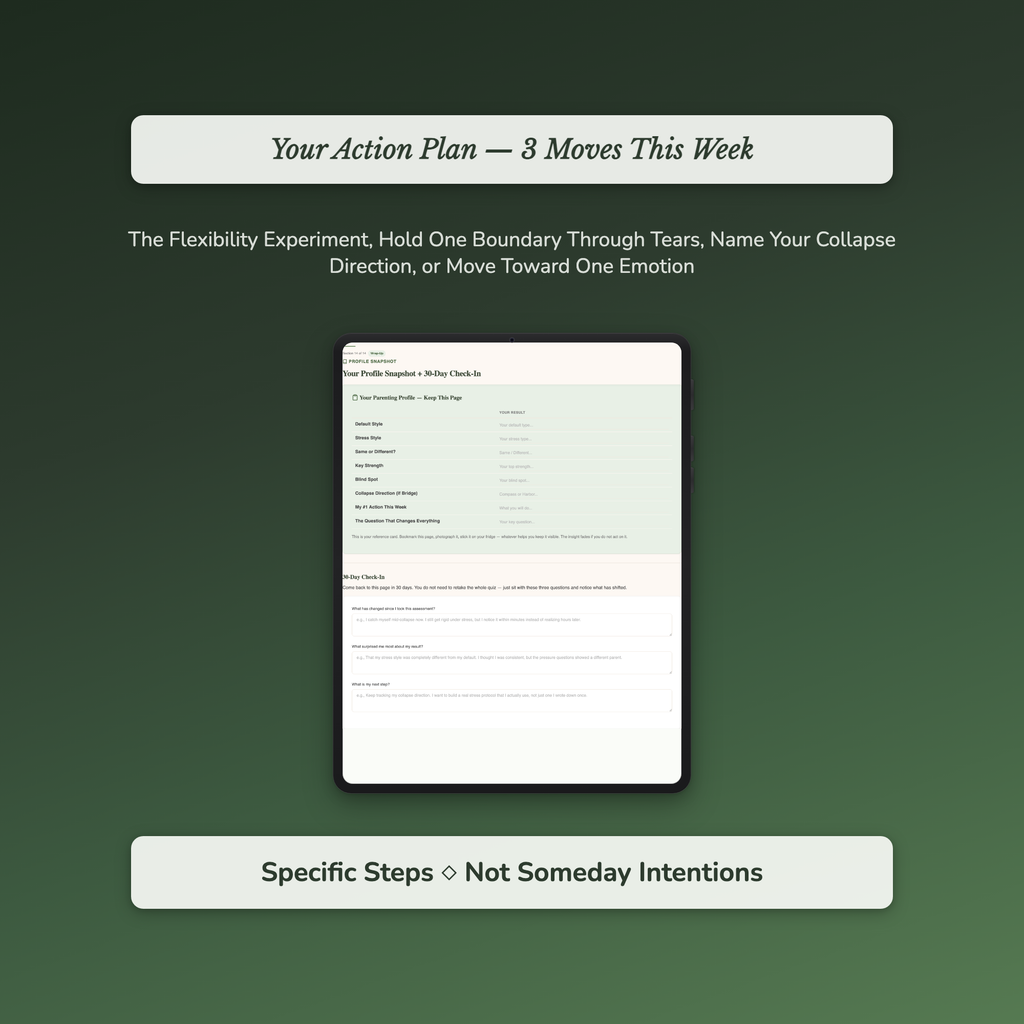 Parenting Style Profile — sample exercise page