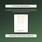 Life Calling Profile — sample exercise page