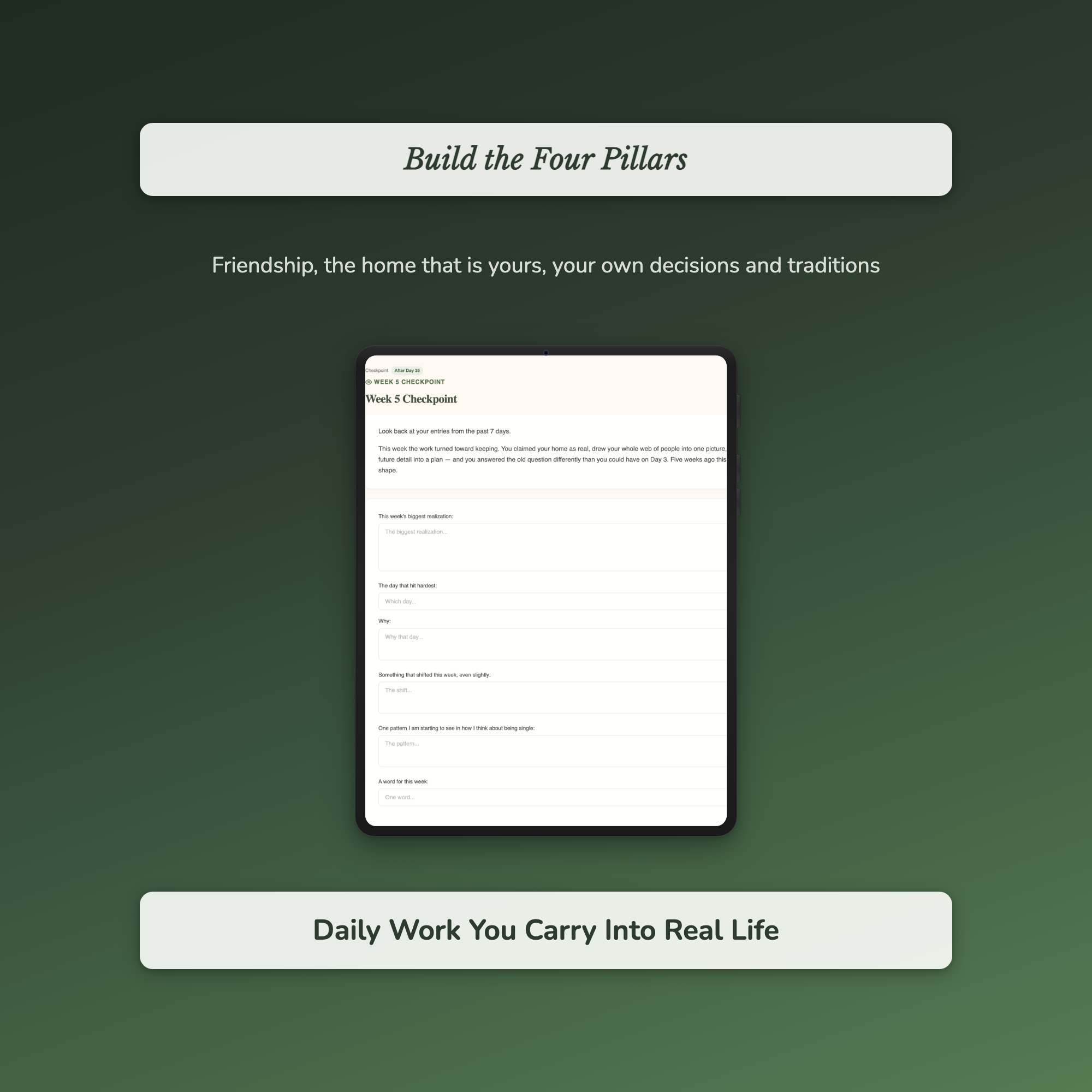 Single Life Workbook & 40-Day Journal – Embracing Singlehood – Interactive Digital Guide
