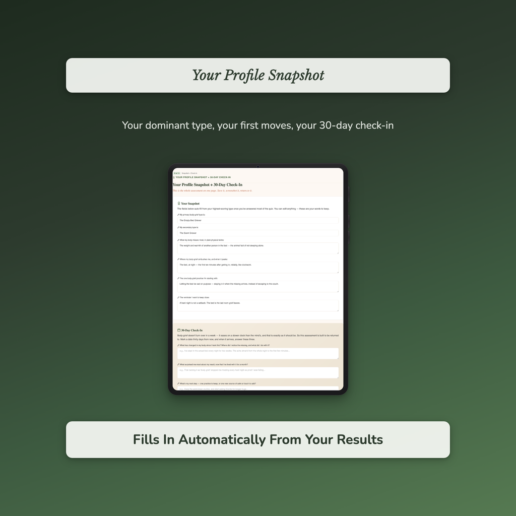 Breakup Quiz & Workbook – Why Your Body Still Misses Them – Interactive Self-Assessment