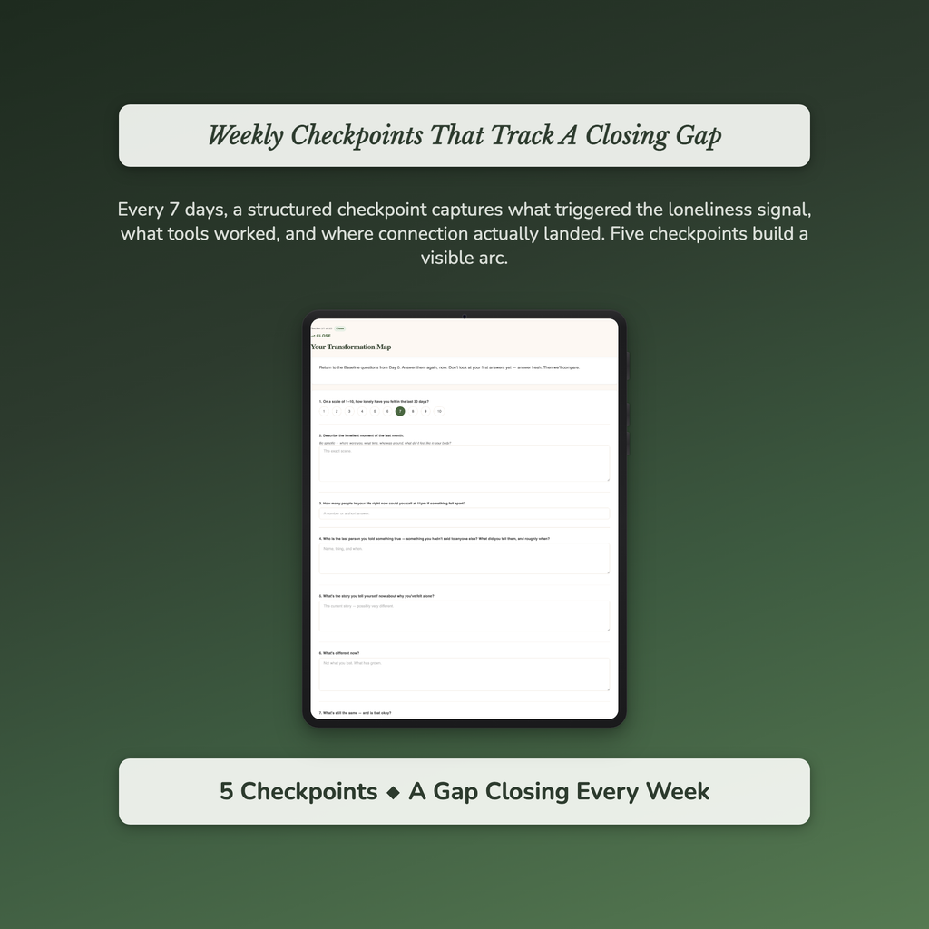 Loneliness Workbook & 40-Day Guide — sample exercise page