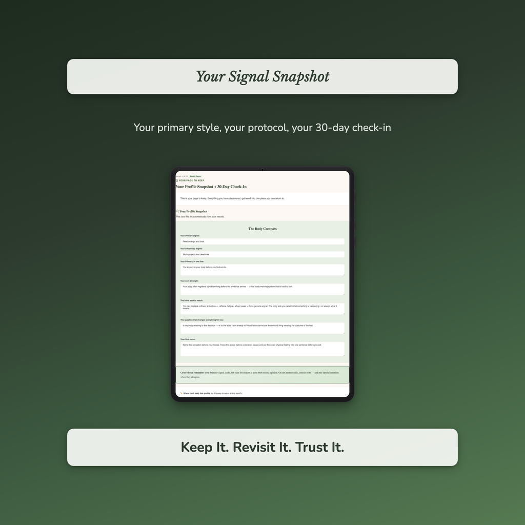 Intuition Quiz & Workbook – Is It My Gut or My Fear? – Interactive Self-Assessment
