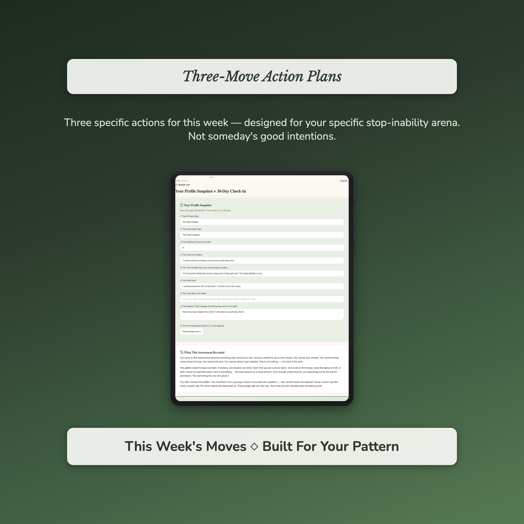 People Pleasing Quiz — sample exercise page
