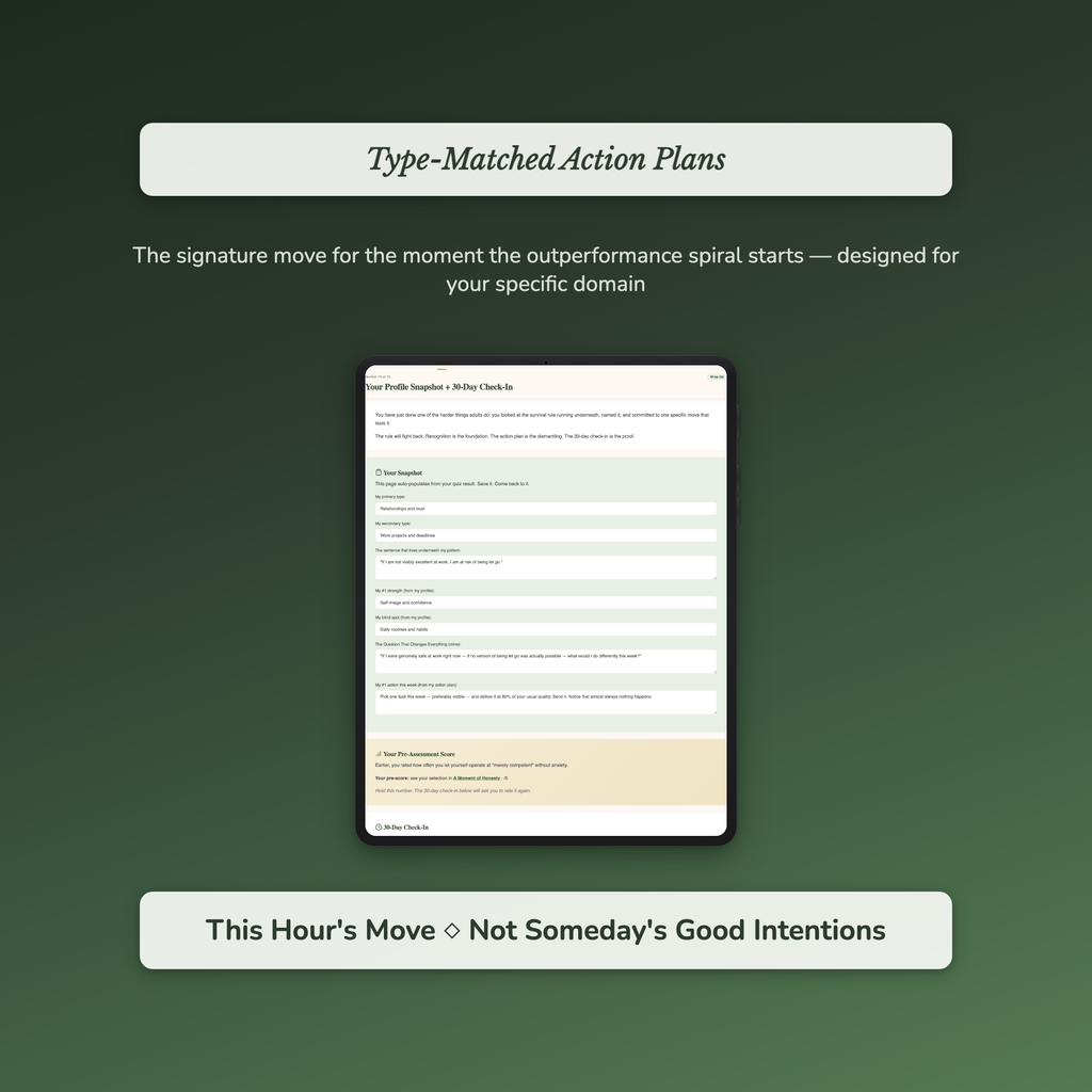 Burnout Quiz — sample exercise page