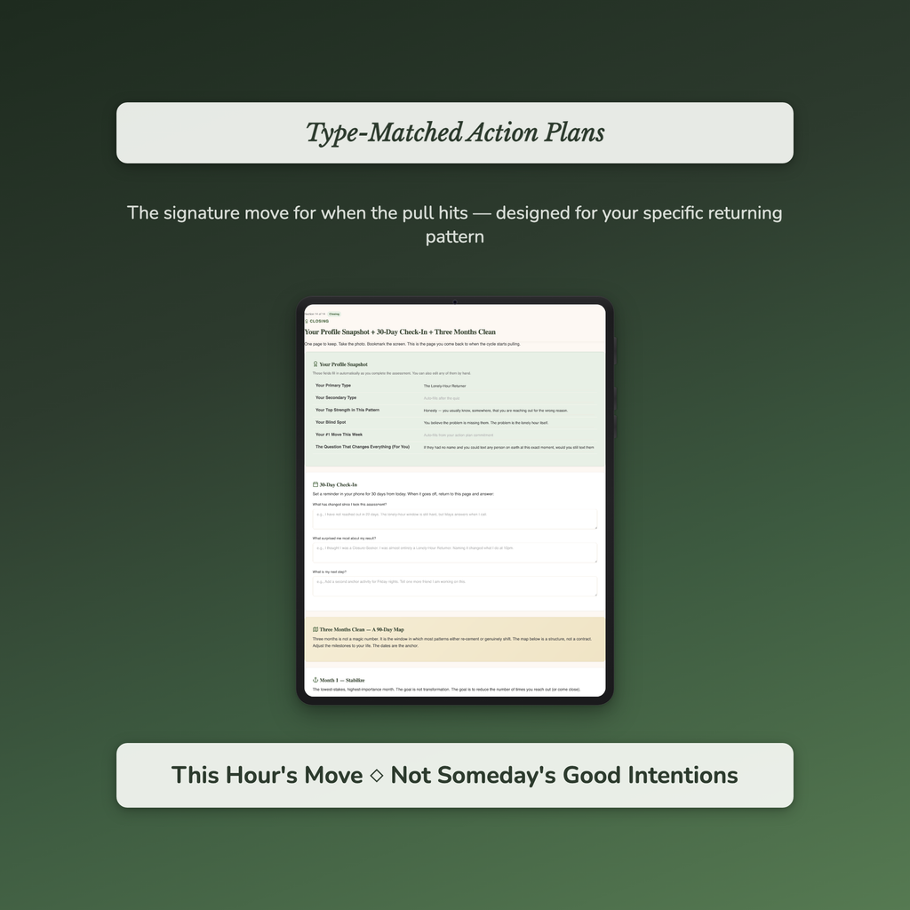 Get Over Your Ex Quiz — sample exercise page