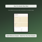 Decision Fatigue Workbook — sample exercise page