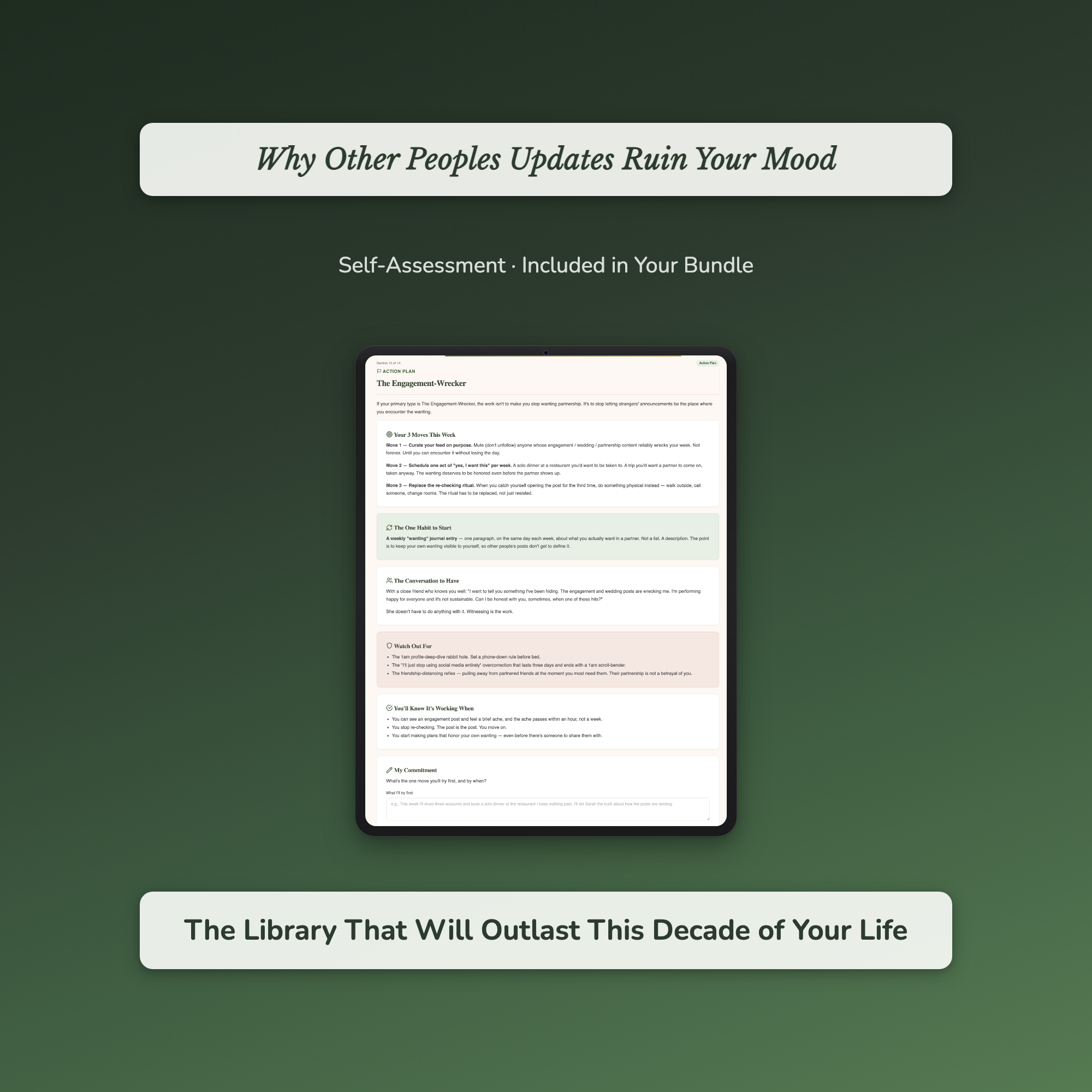 Self-Care Bundle – Stop Comparing Your Life 7 Tools – Interactive Digital Bundle