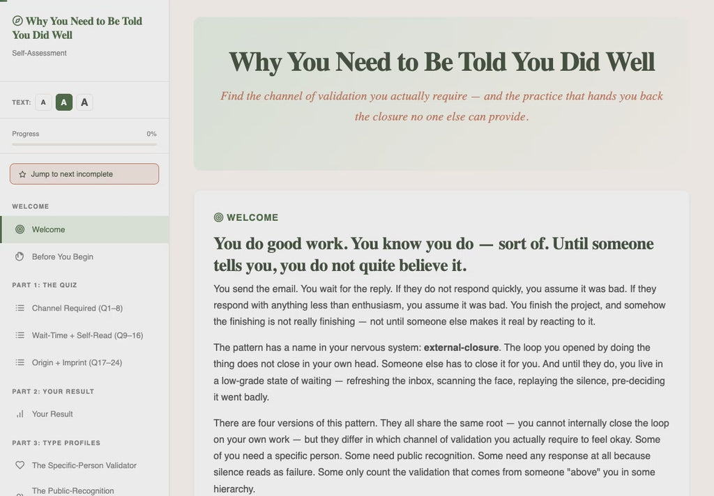 why-you-need-to-be-told walkthrough video