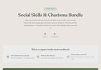 Social Skills Bundle – Charisma Small Talk Communication 9 Tools – Interactive Digital Bundle