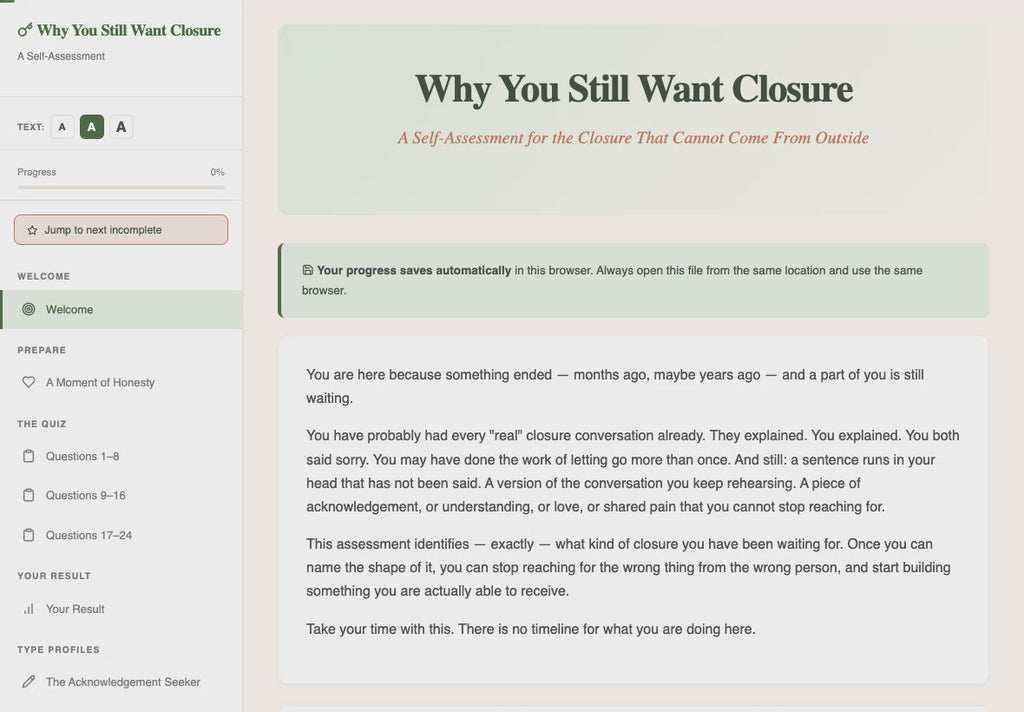 why-you-still-want-closure walkthrough video