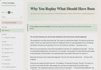 why-you-replay-what-should-have-been walkthrough video