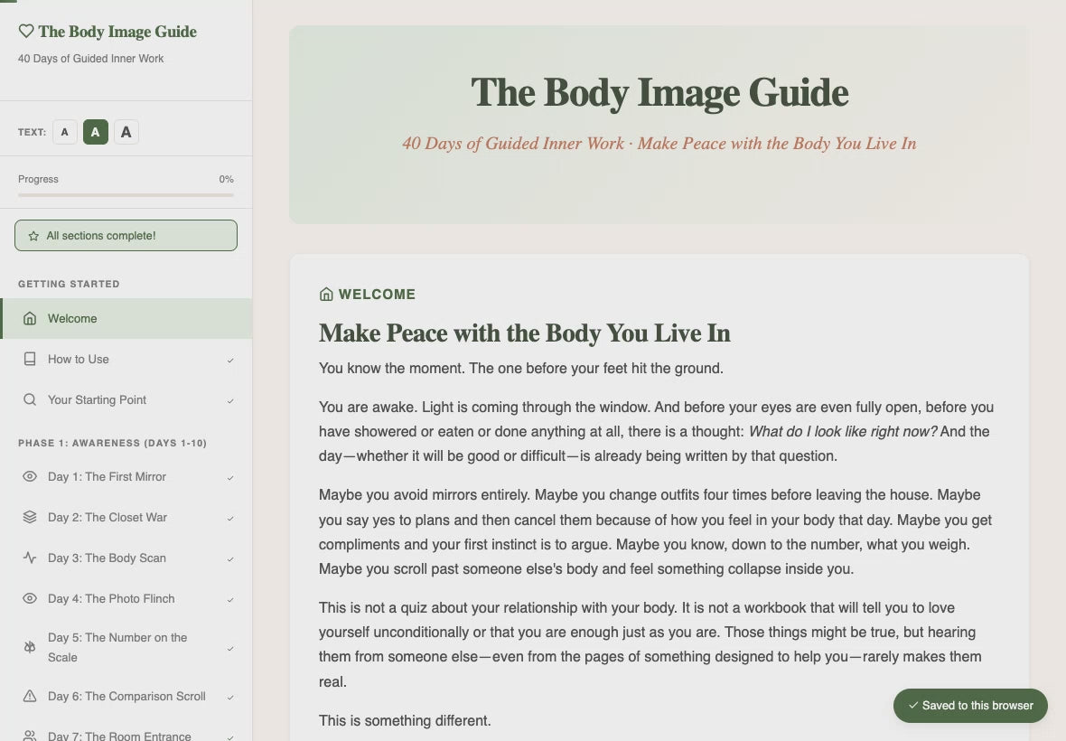 the-body-image-guide walkthrough video