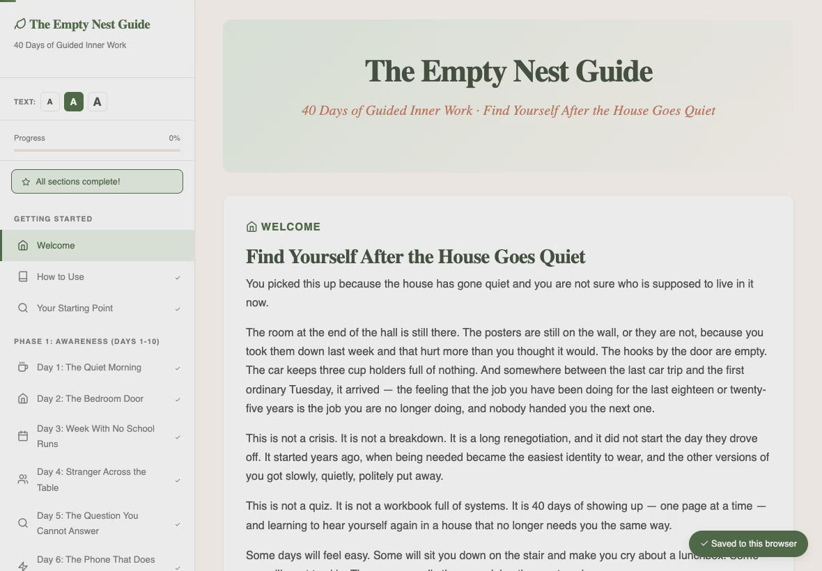 the-empty-nest-guide walkthrough video