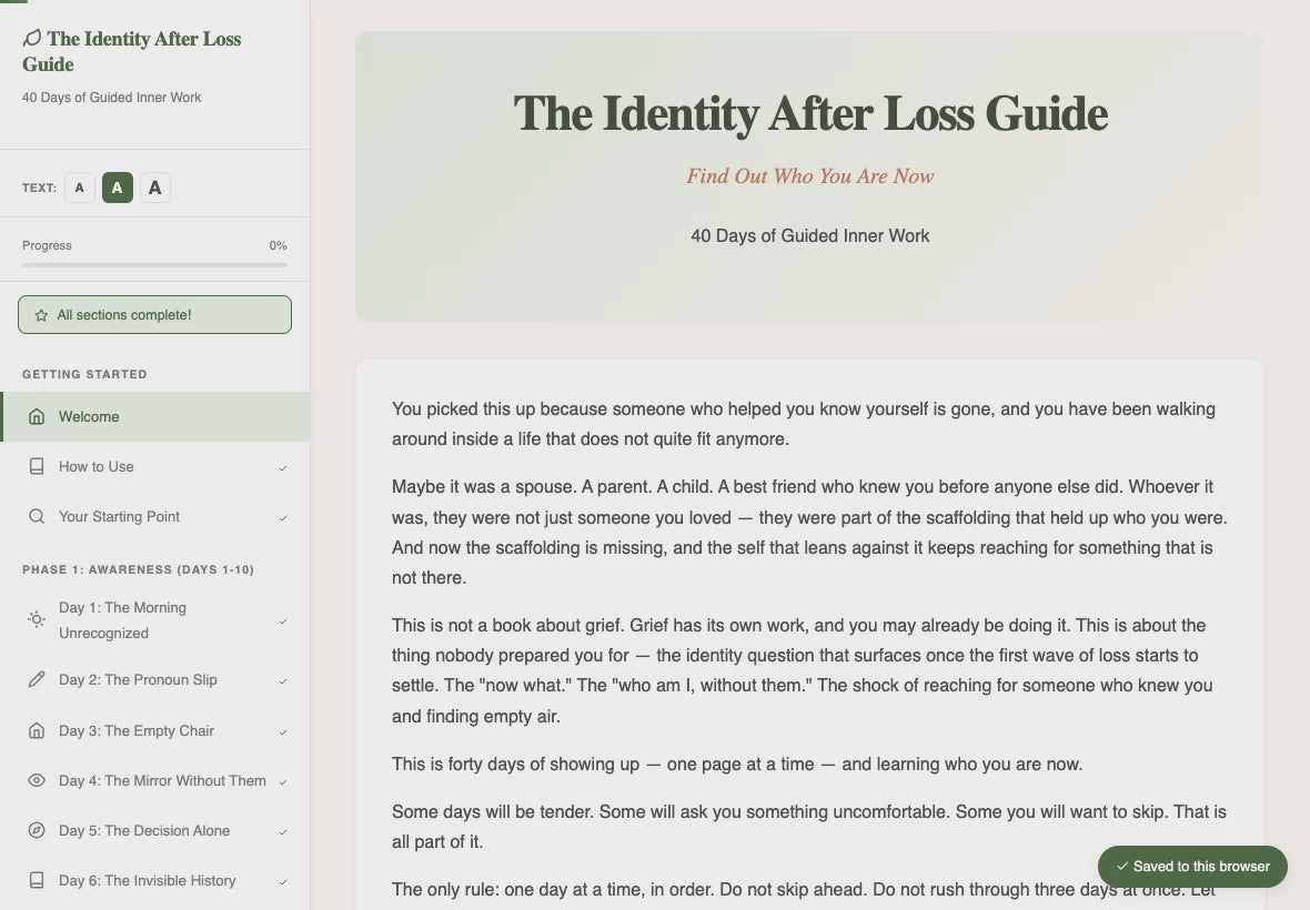 the-identity-after-loss-guide walkthrough video