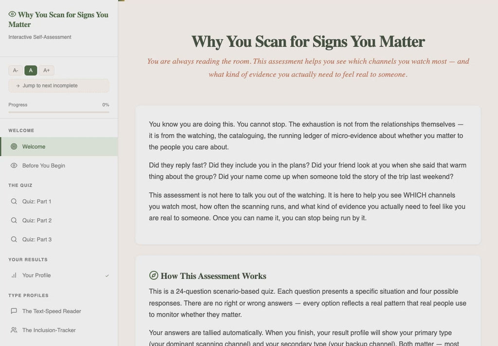 why-you-scan-for-signs-you-matter walkthrough video