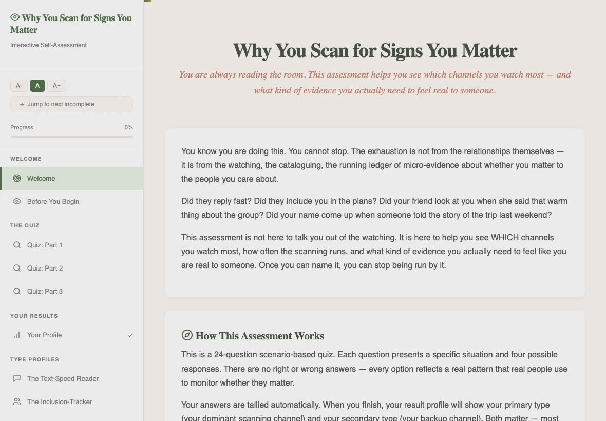 why-you-scan-for-signs-you-matter walkthrough video