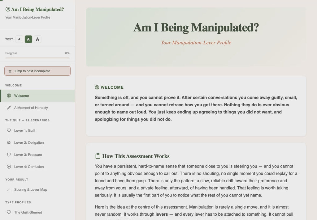 am-i-being-manipulated walkthrough video