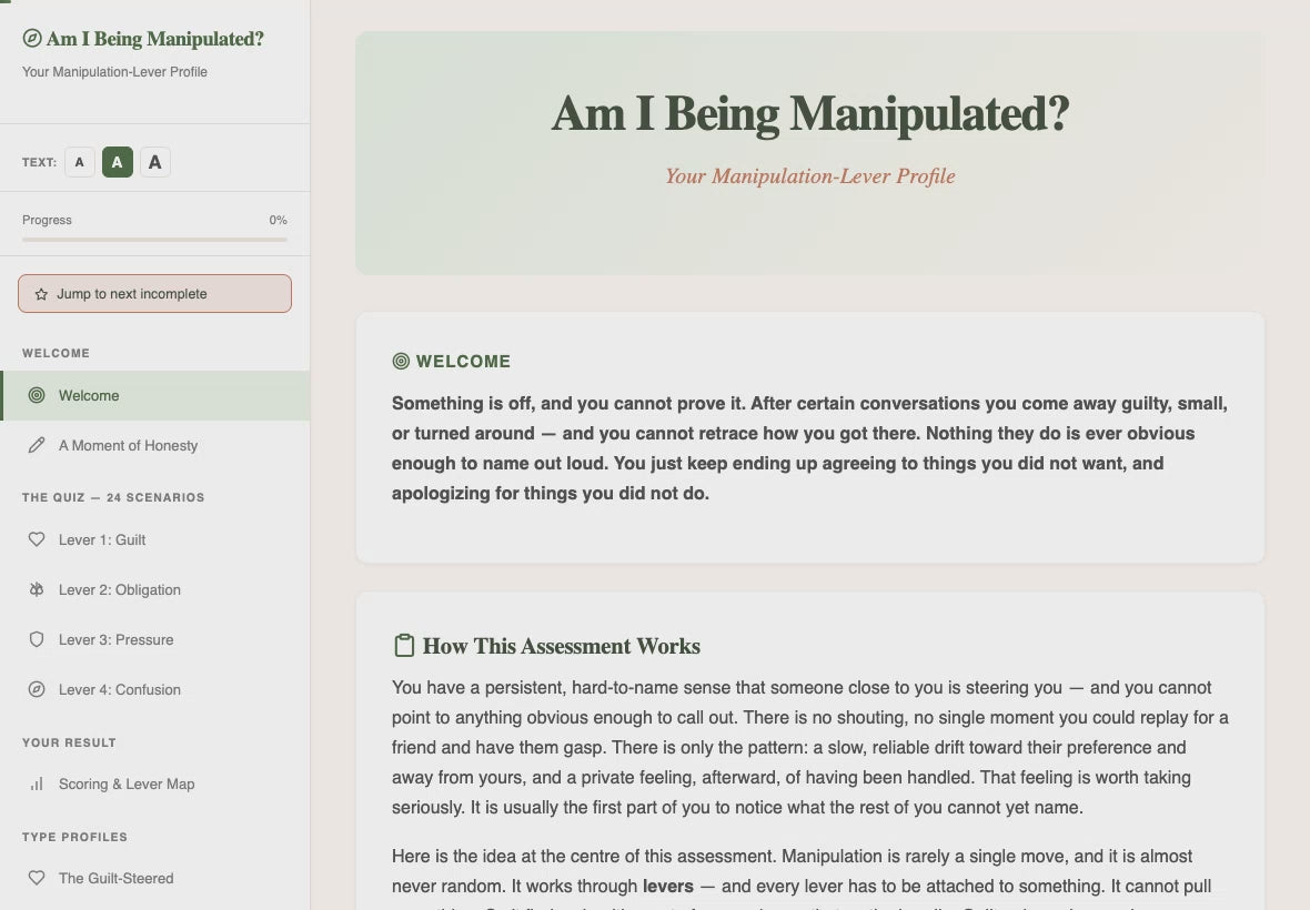 am-i-being-manipulated walkthrough video