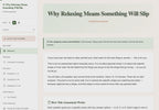 why-relaxing-means-something-will-slip walkthrough video