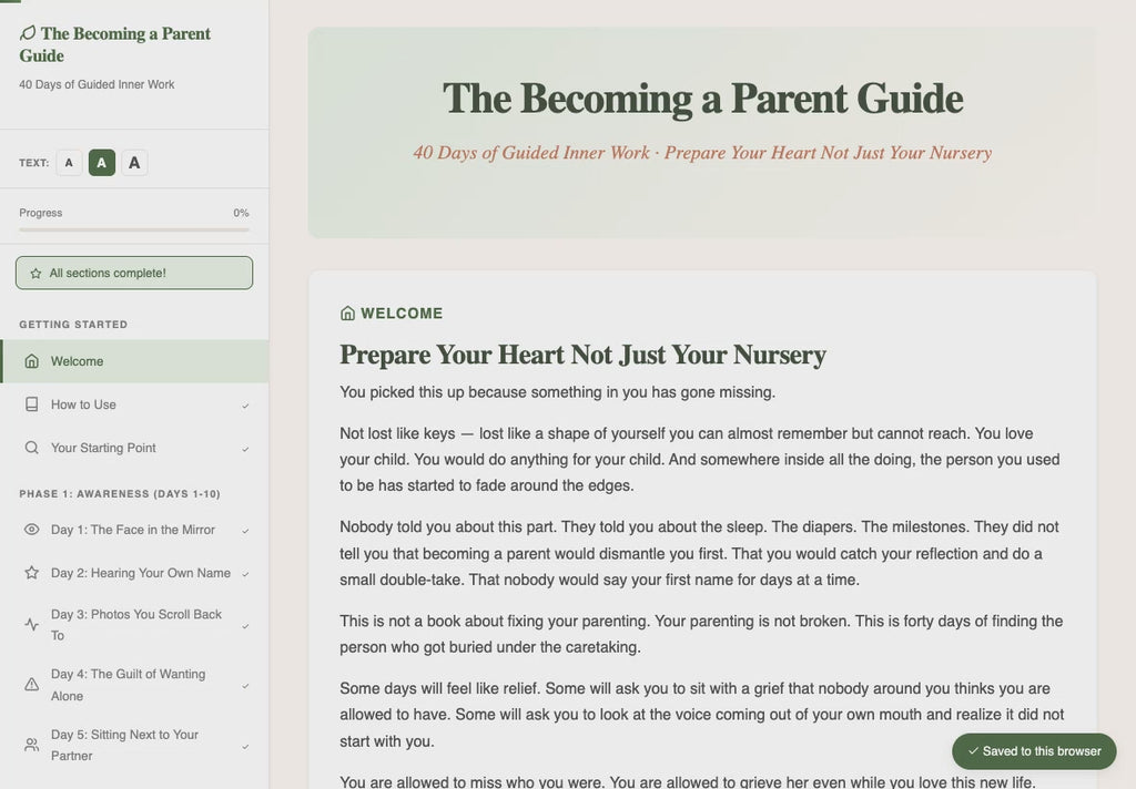 the-becoming-a-parent-guide walkthrough video