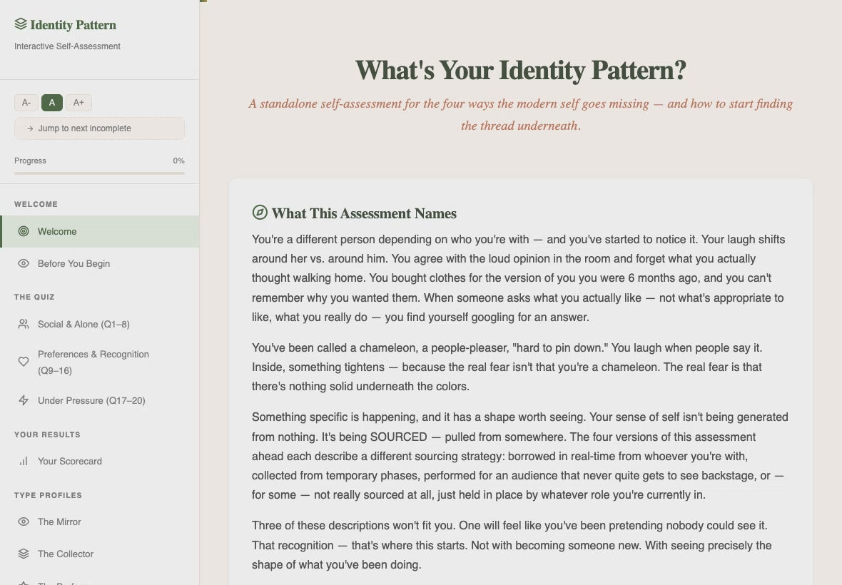 whats-your-identity-pattern walkthrough video