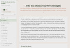 why-you-dismiss-your-strengths walkthrough video