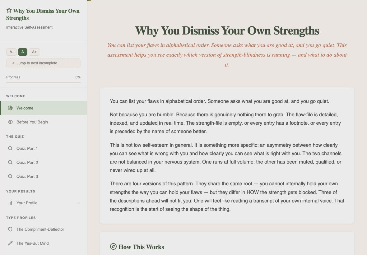 why-you-dismiss-your-strengths walkthrough video