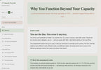 why-you-function-beyond-your-capacity walkthrough video