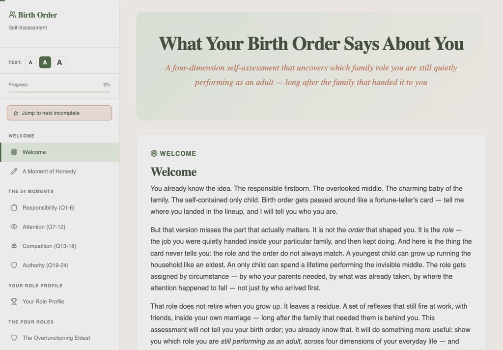 birth-order-self-assessment walkthrough video