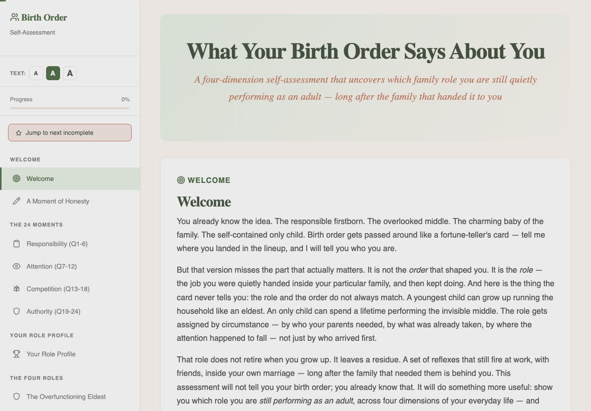 birth-order-self-assessment walkthrough video