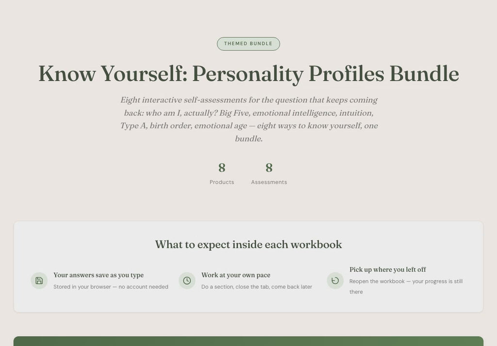 Life Coach Tools – 8 Interactive Personality Assessments