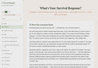 whats-your-survival-response walkthrough video